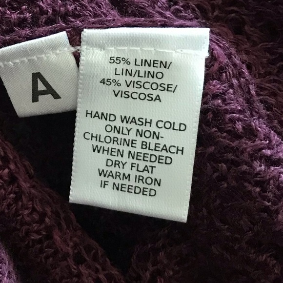 Loft Burgundy Open Knit Short Sleeve Sweater XXS Petite - Picture 7 of 8